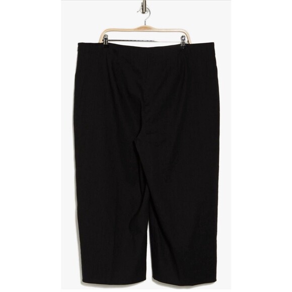 NWT VINCE Crop Wide Leg Linen Blend Black - Size 20 MSRP $325 - Picture 2 of 10